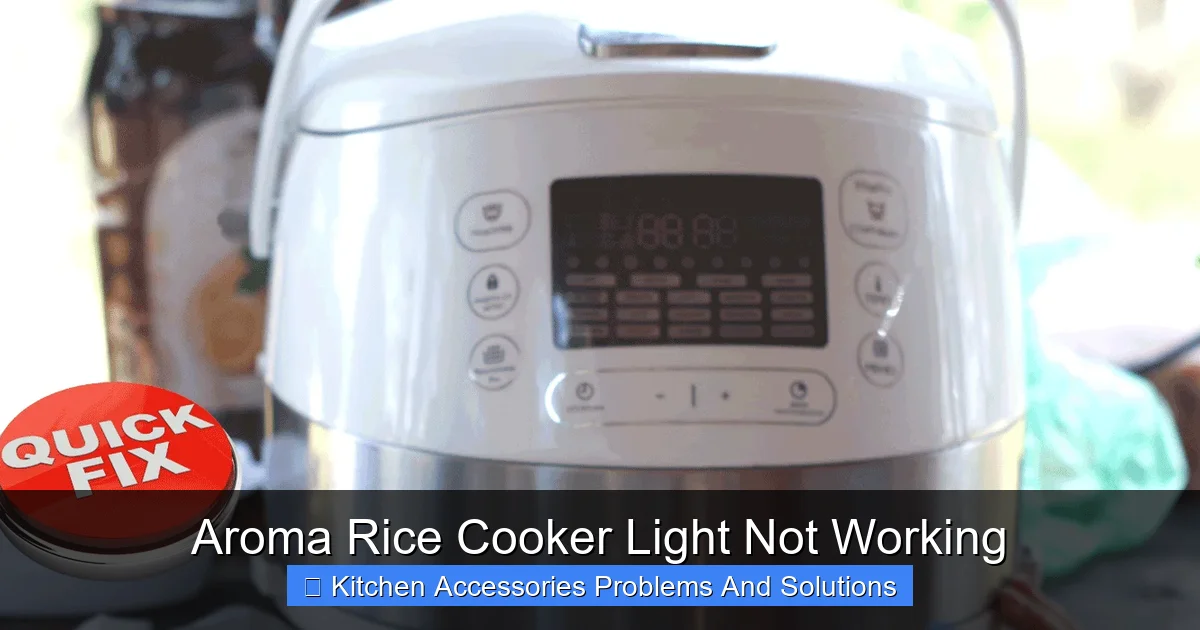 Aroma Rice Cooker Light Not Working