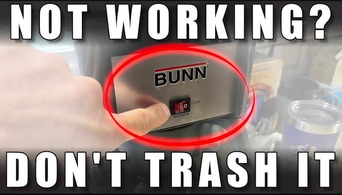 bunn coffee maker warmer switch not working