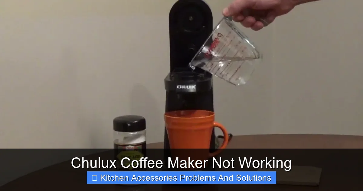 Chulux Coffee Maker Not Working