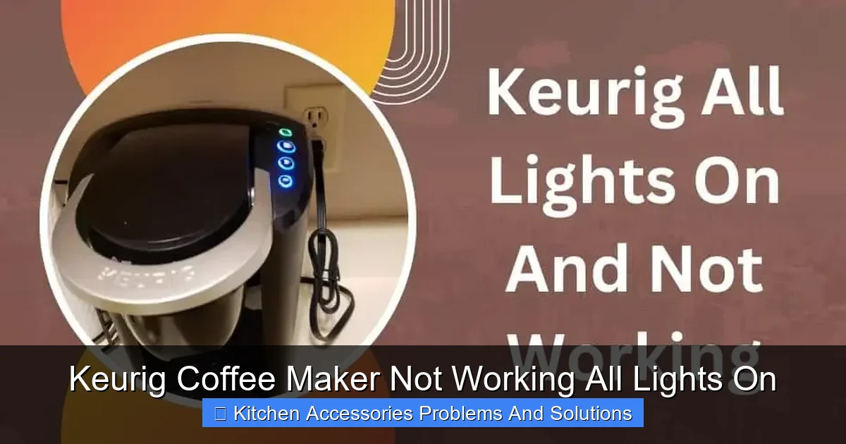Keurig Coffee Maker Not Working All Lights On