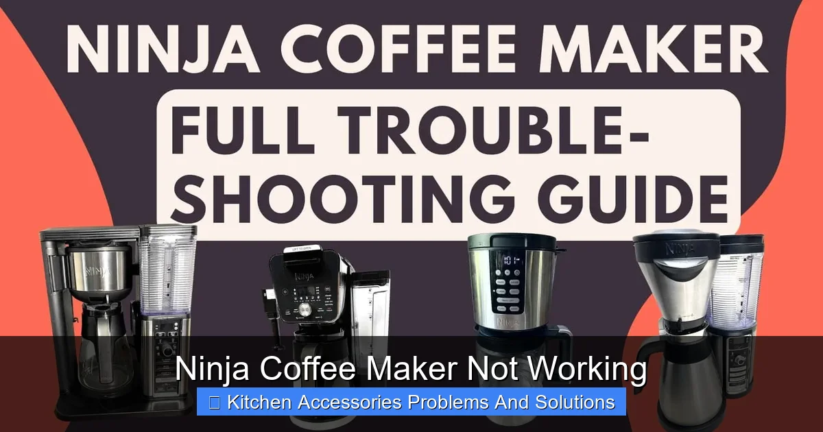 Ninja Coffee Maker Not Working