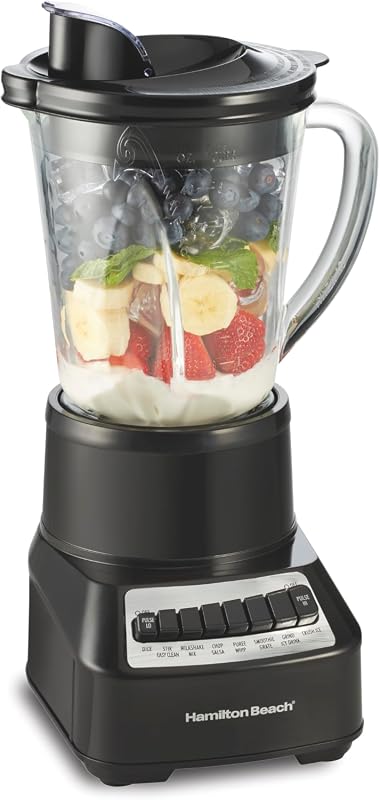 Hamilton Beach Wave Crusher Blender with 40 Oz Glass Jar for Smoothies