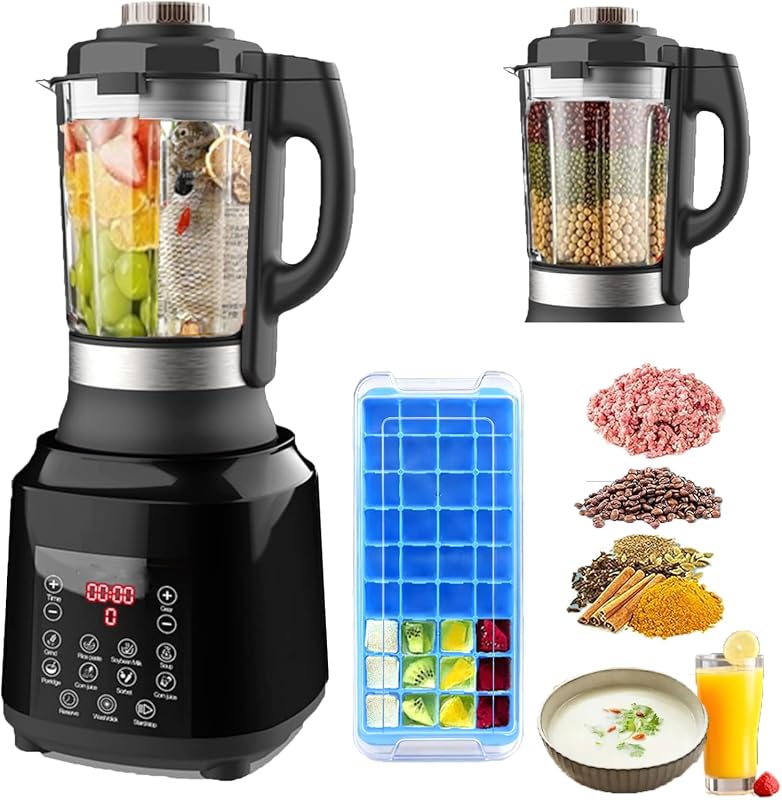 1200W All-in-One Food Processor and Blender Combo with 60oz Capacity f