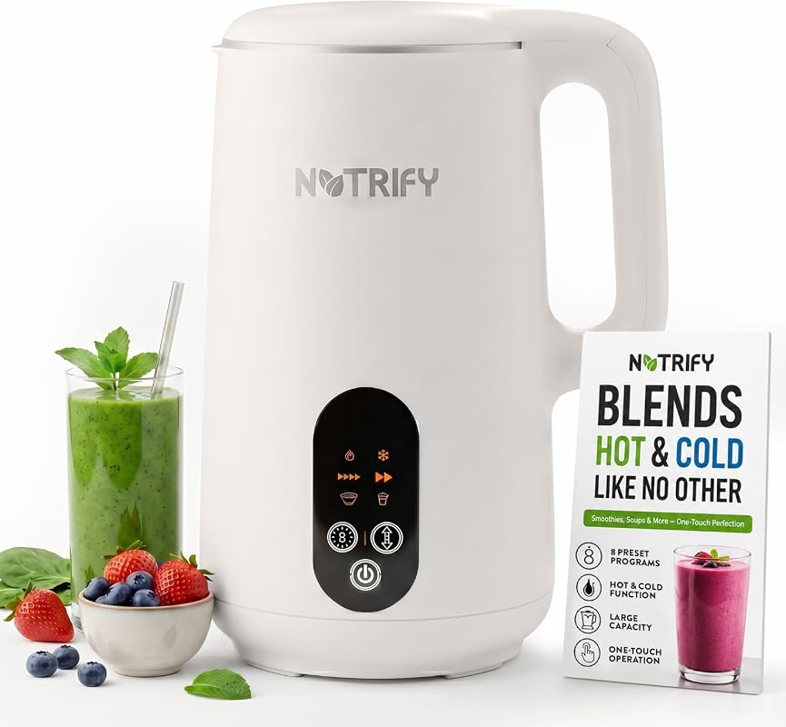 Nutrify Professional 34oz Kitchen Blender with Durable Stainless Steel