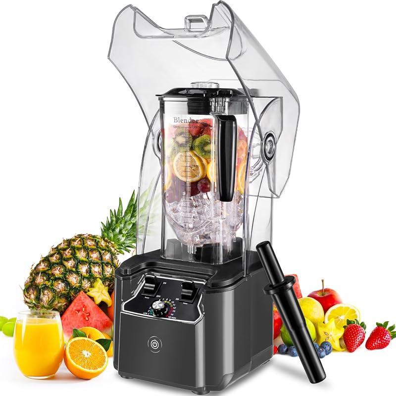 Commercial Blender 2200W Soundproof