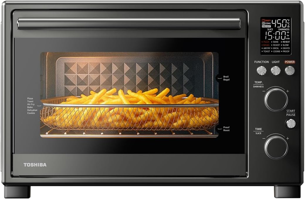 TOSHIBA ChefFry Air Fryer Toaster Oven Combo, 34-Quart Capacity, 1750W