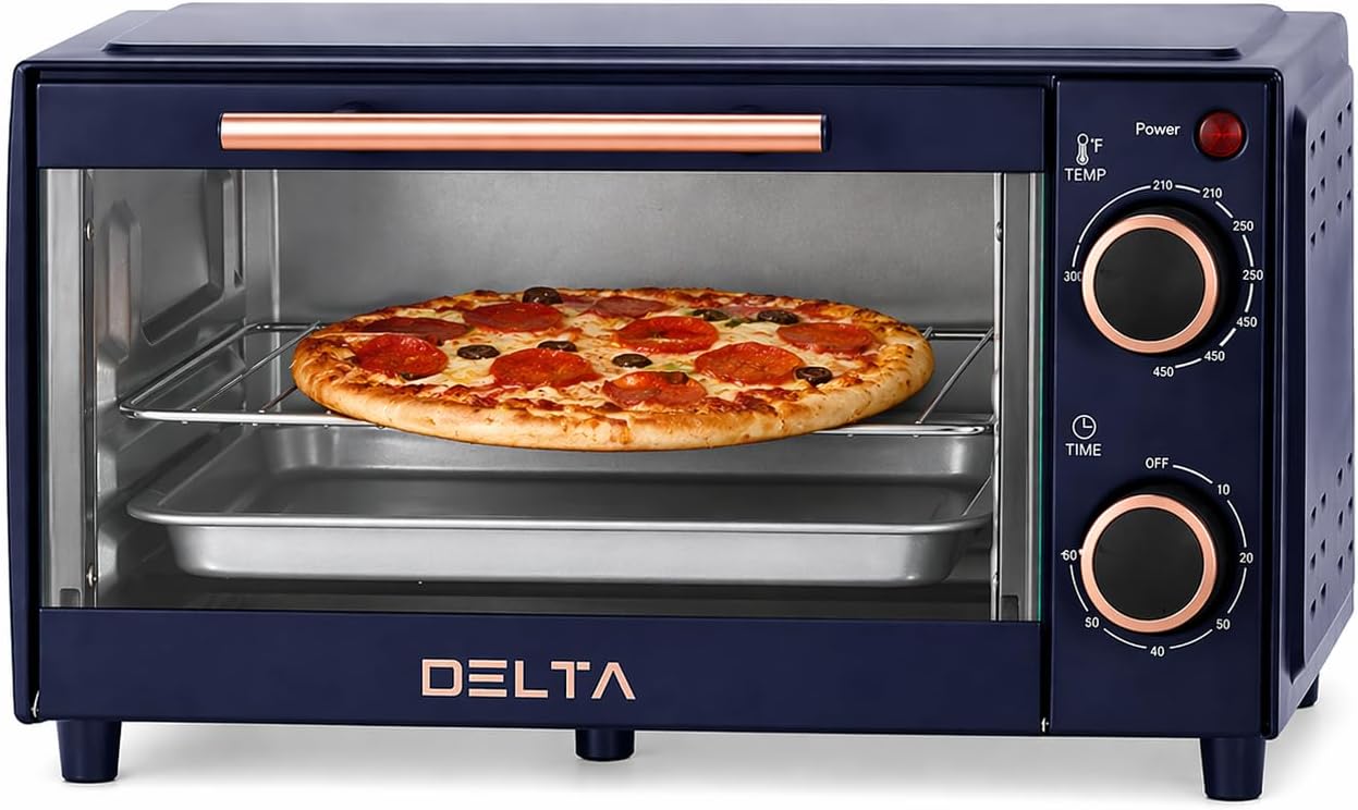 Compact 2-Slice Countertop Toaster Oven