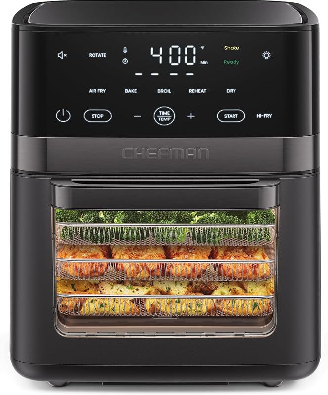 Chefman Air Fryer 6-in-1 XL 14-Quart Multifunctional Airfryer with Tou